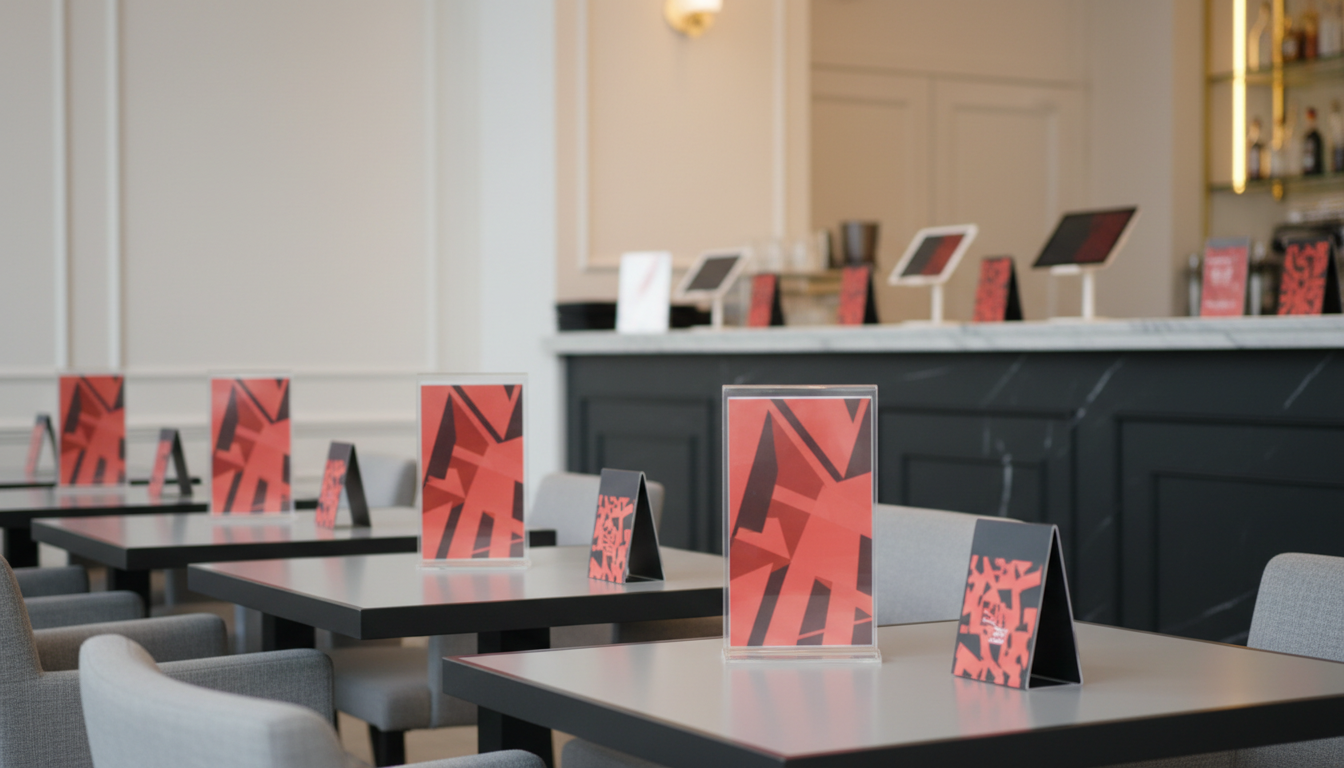 POS материалы для сферы общественного питания